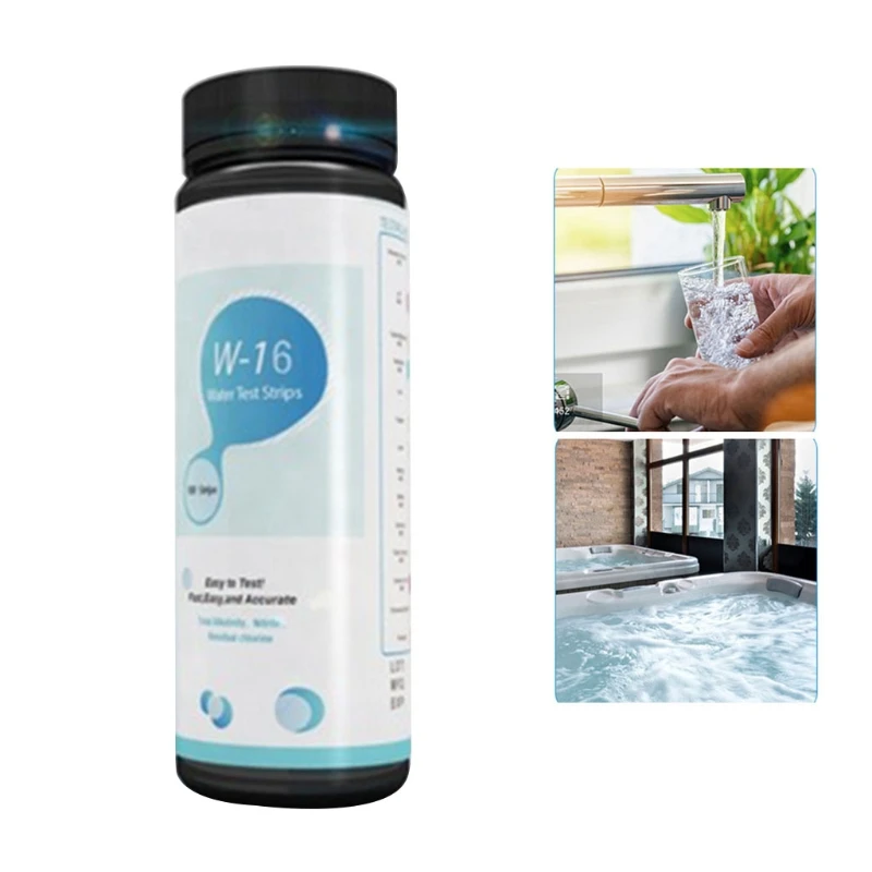 Water Hardness Test Kit Hard Water Test Strips for Water Softener 50 Strip Pack 16-in-1 Swimming Pool Water Testing
Water Hardness Test Kit Hard Water Test Strips for Water Softener 50 Strip Pack 16-in-1 Swimming Pool Water Testing