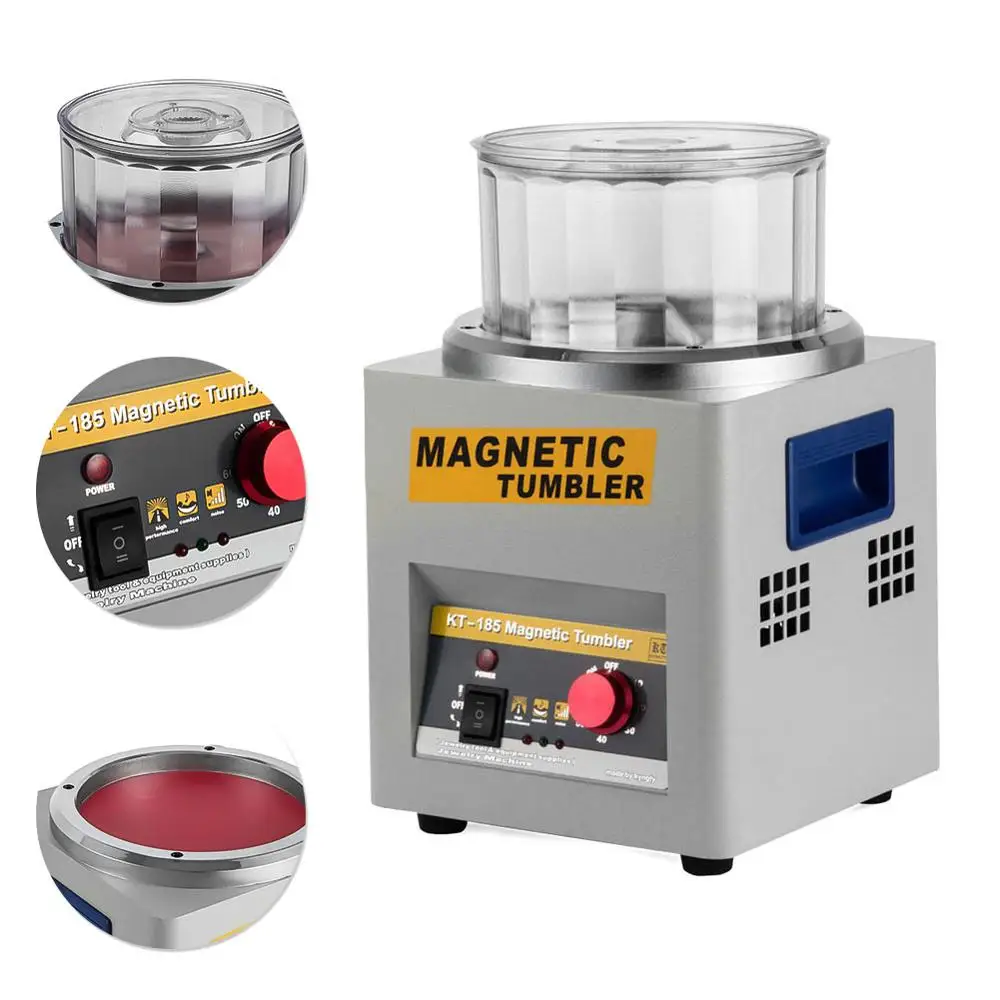 KT185 220V 180mm Magnetic Tumbler Jewelry Polisher Finisher Super Finishing Machine 2000rpm
KT185 220V 180mm Magnetic Tumbler Jewelry Polisher Finisher Super Finishing Machine 2000rpm
