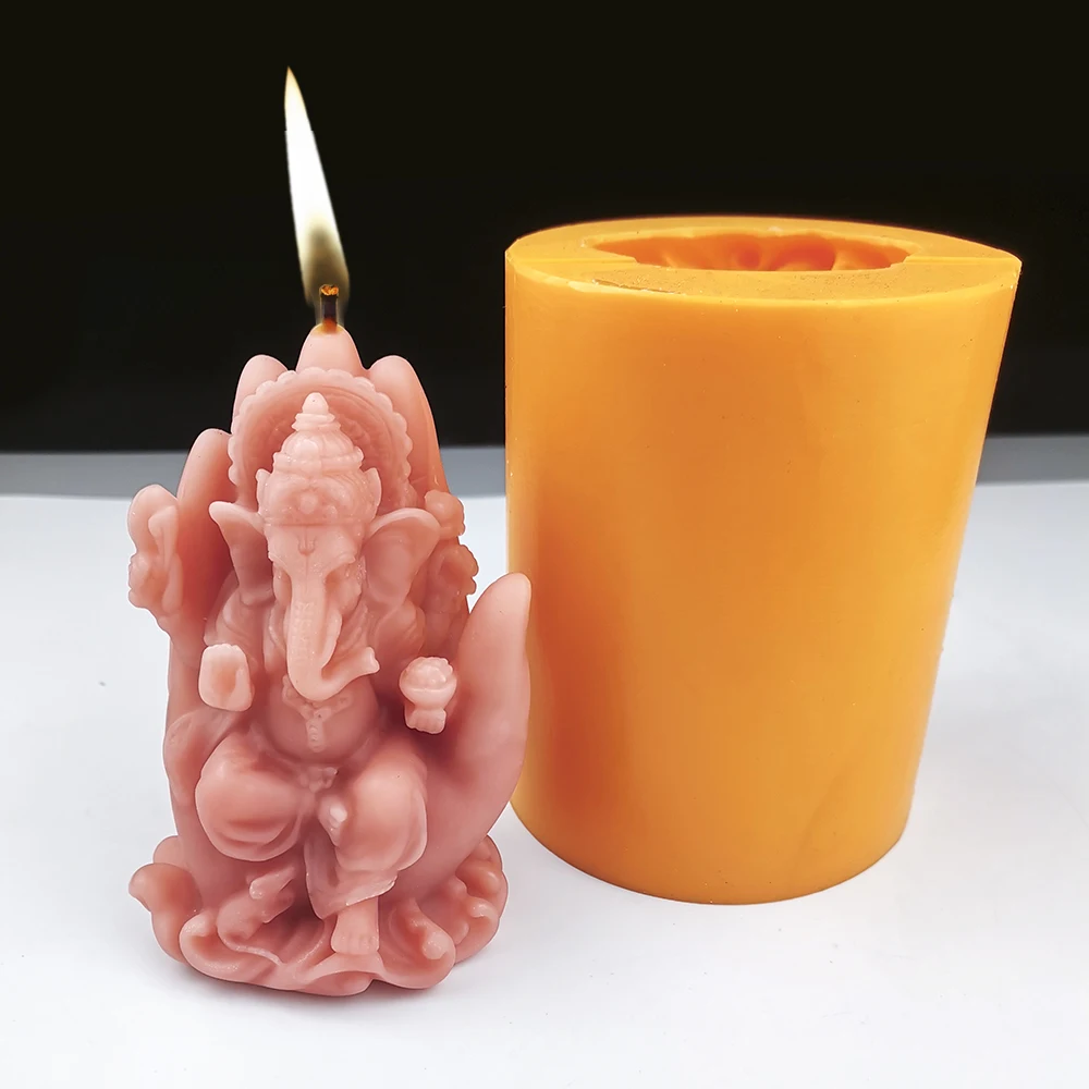 Elephant Buddha Design Candle Mold 3D Artistic Silicone Mould Handmade Aroma Wax Resin Gypsum DIY Decorating Craft Tools
Elephant Buddha Design Candle Mold 3D Artistic Silicone Mould Handmade Aroma Wax Resin Gypsum DIY Decorating Craft Tools