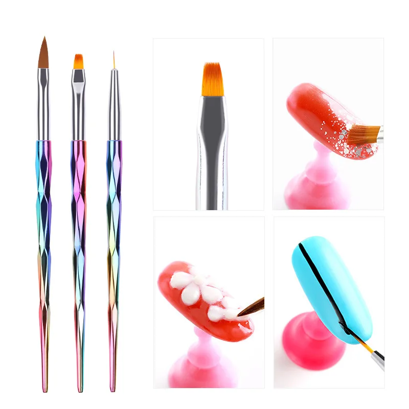 3Pcs/Set Nail Art Brush Liner Painting Pen Laser Gradient Handle UV Gel Cleaning Drawing Brushes Kit Manicure Nail Art Tools
3Pcs/Set Nail Art Brush Liner Painting Pen Laser Gradient Handle UV Gel Cleaning Drawing Brushes Kit Manicure Nail Art Tools