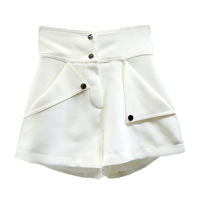 Irregular Pocket Decoration High Waist A- Line Wide Leg Casual Shorts Women 2020 Autumn New Korean All-match Slim Short Shorts
Irregular Pocket Decoration High Waist A- Line Wide Leg Casual Shorts Women 2020 Autumn New Korean All-match Slim Short Shorts