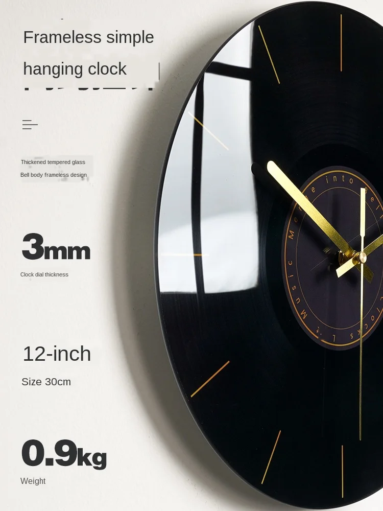 Роскошные Стеклянные Настенные часы в современном стиле креативные настенные