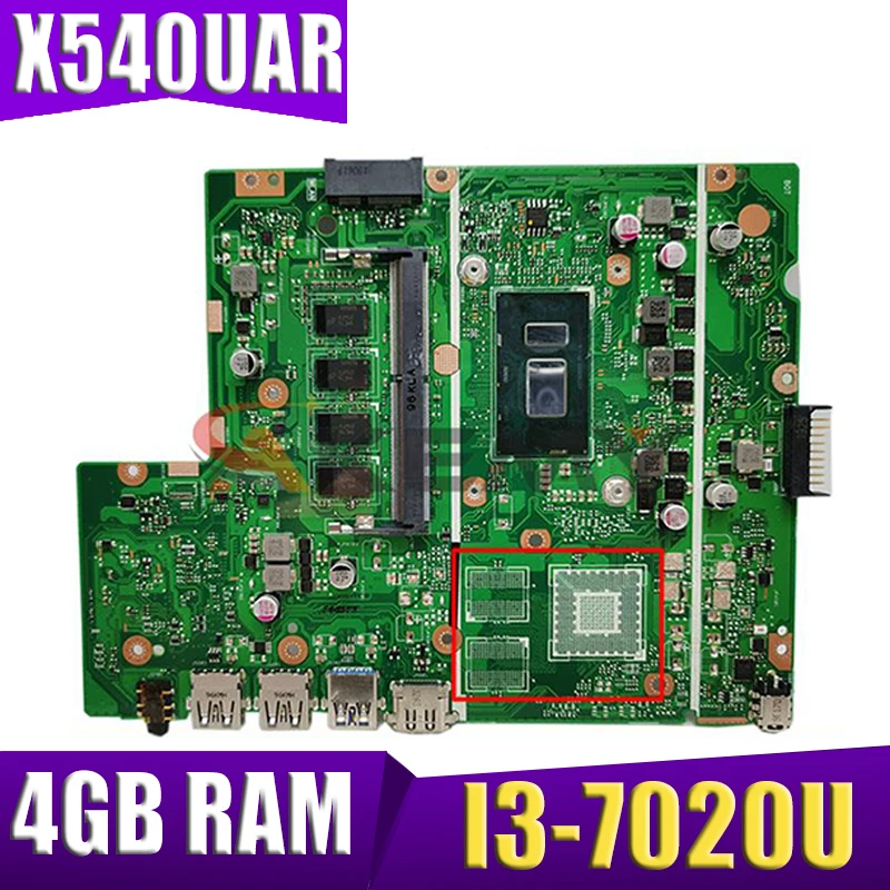 AKemy X540UAR notebook mainboard For ASUS X540UBR X540UB X540UA X540U X540 laptop motherboard I3-7020U 4GB RAM tested full 100%
AKemy X540UAR notebook mainboard For ASUS X540UBR X540UB X540UA X540U X540 laptop motherboard I3-7020U 4GB RAM tested full 100%