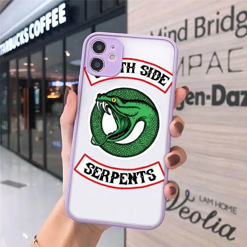 American TV Riverdale Southside Serpents Phone Case Matte Transparent for iPhone 7 8 11 12 s mini pro X XS XR MAX Plus cover
American TV Riverdale Southside Serpents Phone Case Matte Transparent for iPhone 7 8 11 12 s mini pro X XS XR MAX Plus cover