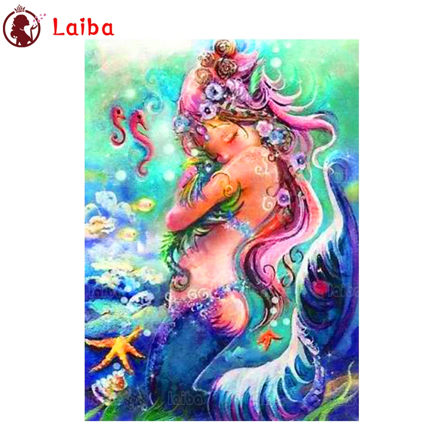 5D round Diamond Embroidery Cartoon art, cute mermaid children room decoration Picture Of Diamond Painting Handmade Gift
5D round Diamond Embroidery Cartoon art, cute mermaid children room decoration Picture Of Diamond Painting Handmade Gift