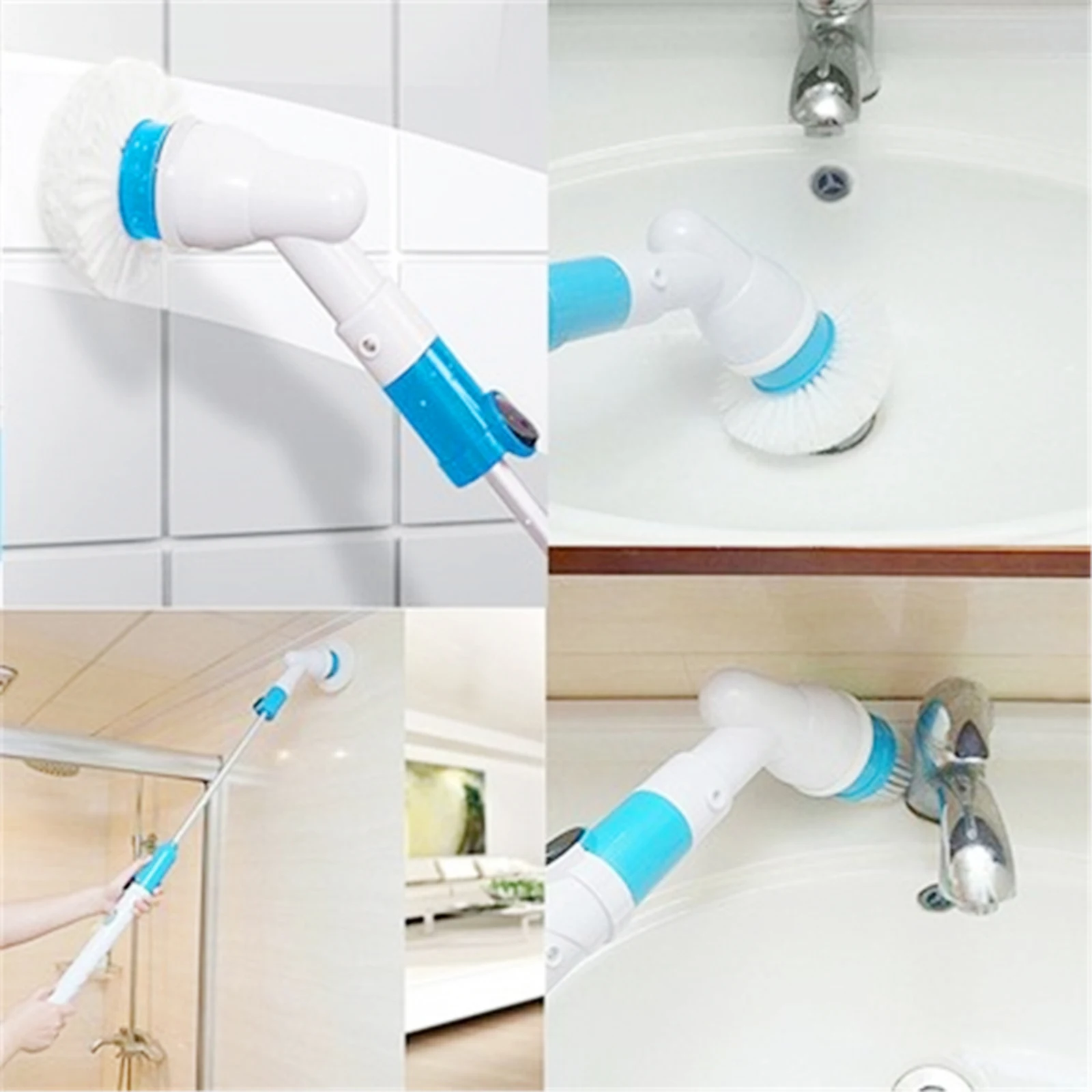 360 Cordless Bathroom Cleaning Brush Electric Spin Scrubber with 3 Replaceable Cleaning Brush Heads Adjustable Extension Handle
360 Cordless Bathroom Cleaning Brush Electric Spin Scrubber with 3 Replaceable Cleaning Brush Heads Adjustable Extension Handle