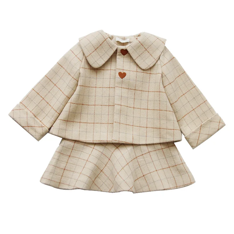 Baby Girl Kids Winter Clothing Set Plaid Dress+Coat 2PCS Set,Girls Children Fashion Thickening Suits
Baby Girl Kids Winter Clothing Set Plaid Dress+Coat 2PCS Set,Girls Children Fashion Thickening Suits