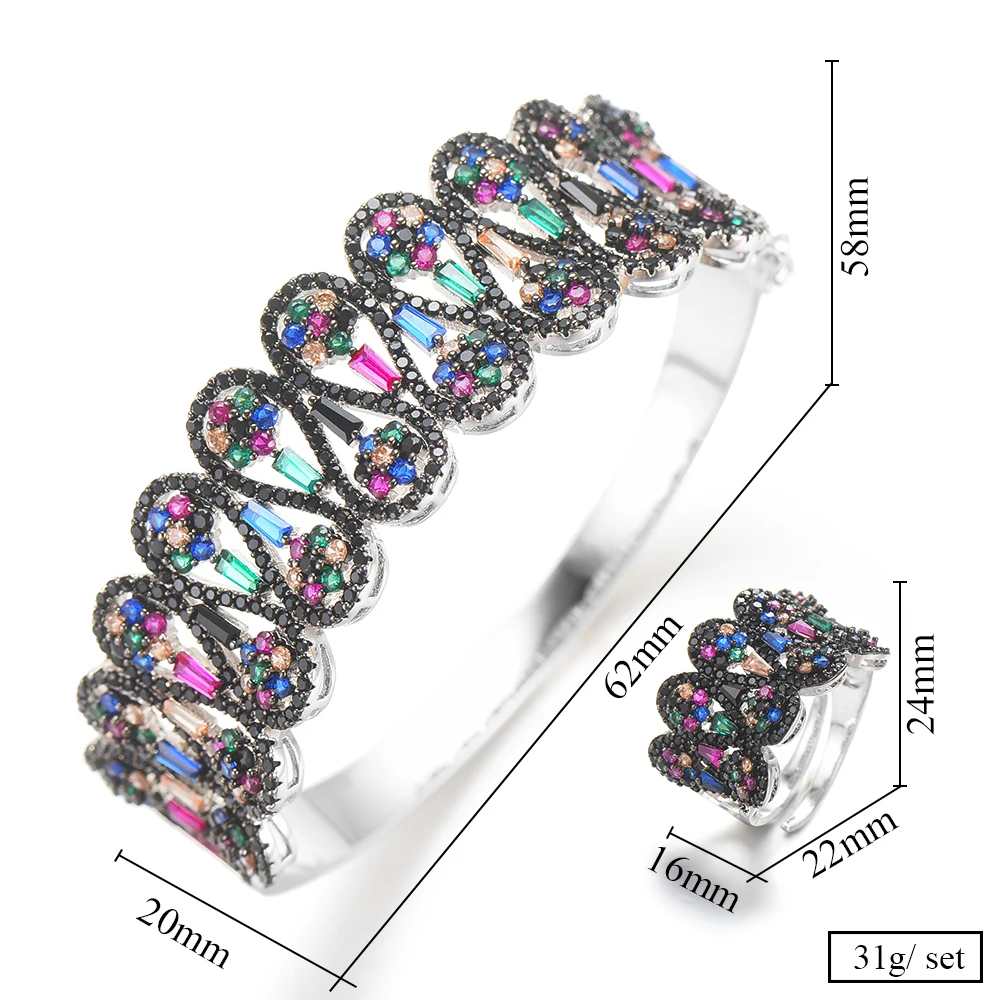 missvikki Gorgeous New Fashion Luxury Noble Bangle+Ring Set for Women Bridal Wedding Engagement Party Show Ladies Romantic Gift
missvikki Gorgeous New Fashion Luxury Noble Bangle+Ring Set for Women Bridal Wedding Engagement Party Show Ladies Romantic Gift