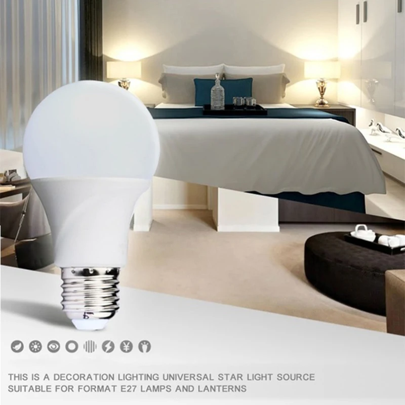 Voice Control LED Lamp LED Light Bulb LED Bulb House Decoration Stairs Bedroom Home Super Bright Durable
Voice Control LED Lamp LED Light Bulb LED Bulb House Decoration Stairs Bedroom Home Super Bright Durable