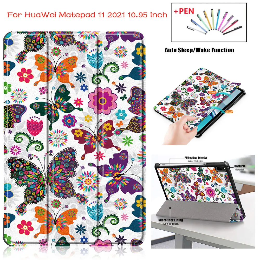 For Huawei Matepad 11 Tablet Case DBY-W09 DBY-L09 Tri-Folding Stand Pu Leather Cover for Huawei Matepad 11 Inch 2021 +Stylus Pen
For Huawei Matepad 11 Tablet Case DBY-W09 DBY-L09 Tri-Folding Stand Pu Leather Cover for Huawei Matepad 11 Inch 2021 +Stylus Pen