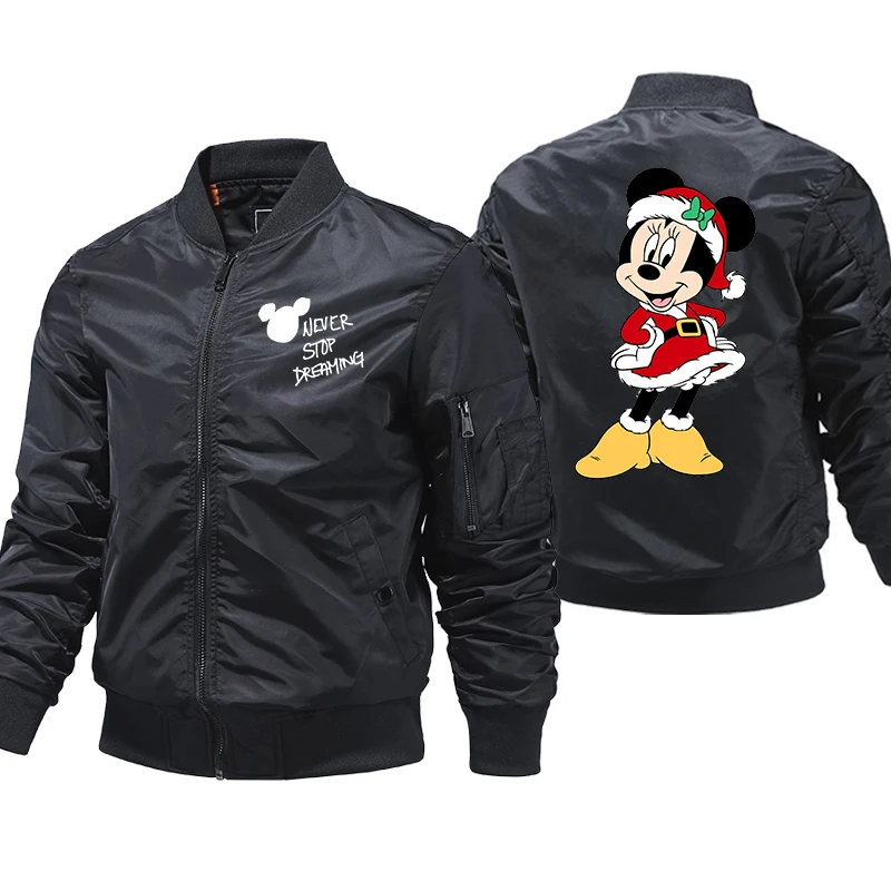 2021, военная куртка Disney Minnie, Мужская ветровка на весну и осень, куртка-бомбер, мужская одежда
2021, военная куртка Disney Minnie, Мужская ветровка на весну и осень, куртка-бомбер, мужская одежда