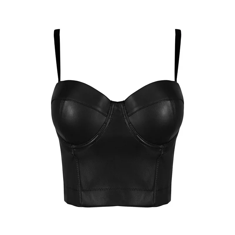 Fashion Sexy PU Leather New Bralet Women's Club Bra Cropped Top Bustier Camis 3 Colors S-XL
Fashion Sexy PU Leather New Bralet Women's Club Bra Cropped Top Bustier Camis 3 Colors S-XL