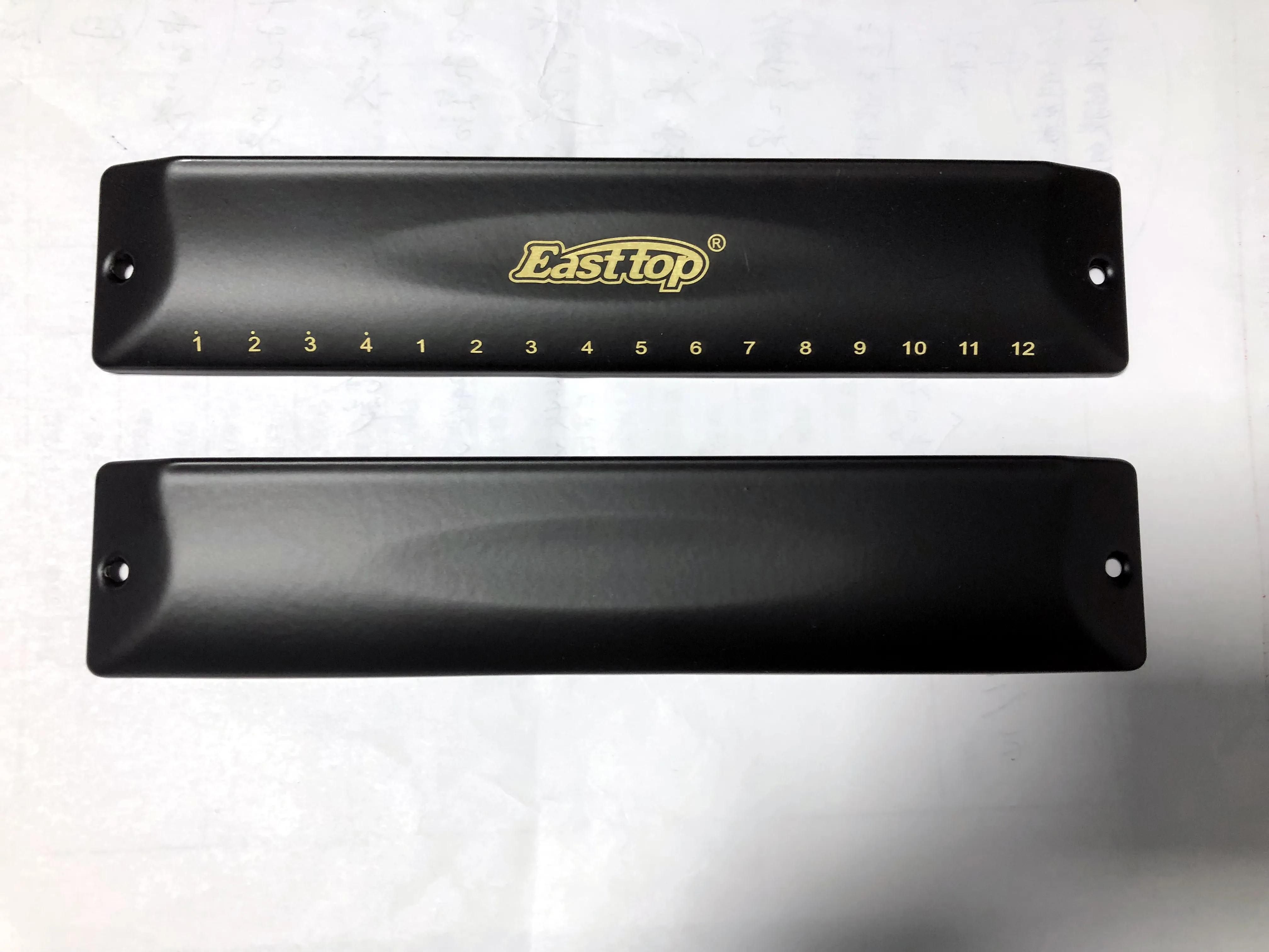 Chromatic harmonica cover for Easttop 16 hole challenger chromatic harmonica,black cover
Chromatic harmonica cover for Easttop 16 hole challenger chromatic harmonica,black cover