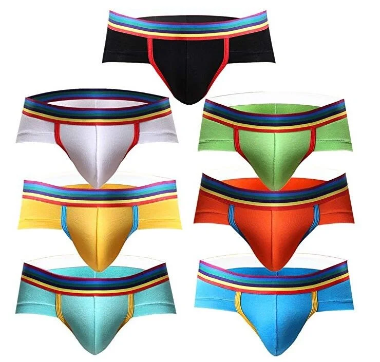 NXY Men's Underwear, Rainbow Low Rise Modal Briefs Pack
NXY Men's Underwear, Rainbow Low Rise Modal Briefs Pack