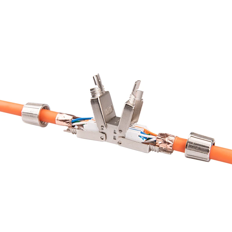 Cat6A Cat7 Cable Extender Junction Adapter Connection Box RJ45 Lan Cable Extension Connector Full Shielded Toolless
Cat6A Cat7 Cable Extender Junction Adapter Connection Box RJ45 Lan Cable Extension Connector Full Shielded Toolless