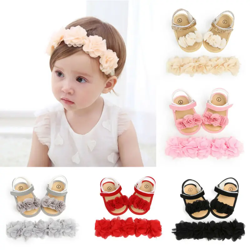 0-18M Newborn Infant Baby Girls Sequins Flower Shoes Summer Sandals Party Birthday Princess Baby Girl Shoes With Headband
0-18M Newborn Infant Baby Girls Sequins Flower Shoes Summer Sandals Party Birthday Princess Baby Girl Shoes With Headband