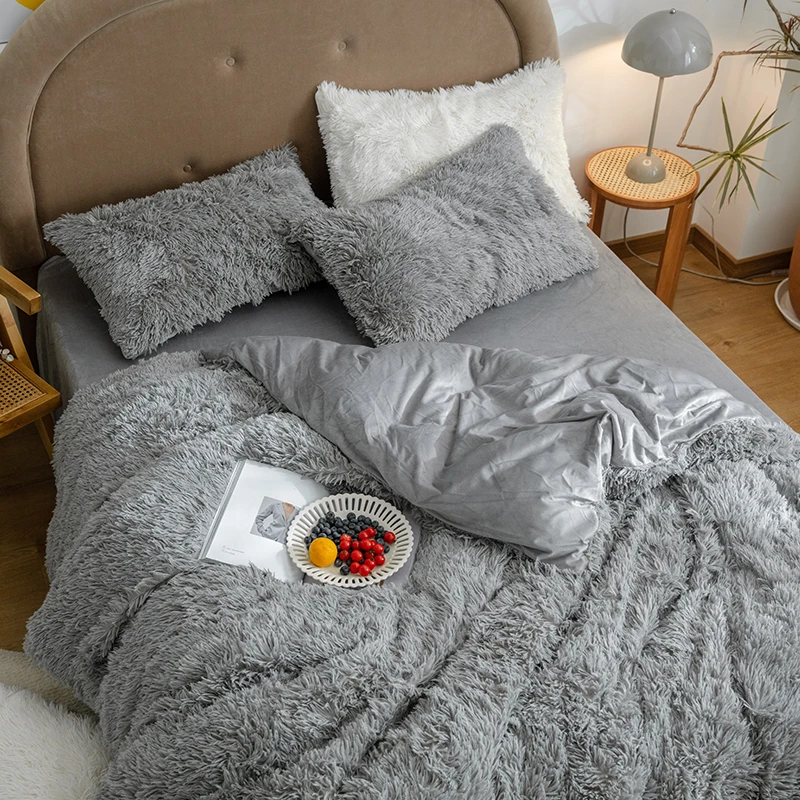 Long Hair Blankets 150*200cm RU Family Bedding Queen Warm Fleece Grey Blanket Cover Bedclothes Quilt Bag + Pillowcase 3pcs New
Long Hair Blankets 150*200cm RU Family Bedding Queen Warm Fleece Grey Blanket Cover Bedclothes Quilt Bag + Pillowcase 3pcs New