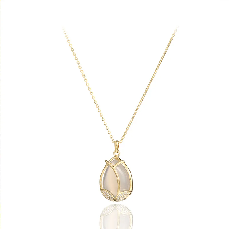 Violet Original Tulip Necklace for Women Clavicle Chain Pendant Chalcedony Pendant Sterling Silver Ins Indifference Trend Intern
Violet Original Tulip Necklace for Women Clavicle Chain Pendant Chalcedony Pendant Sterling Silver Ins Indifference Trend Intern
