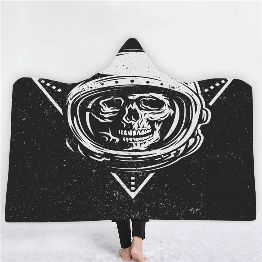 Art Skull Pattern Printing Hooded Blanket for Adult Wearable Throw Blanket Portable Warm Hooded Blanket for Travel Plane Picnic
Art Skull Pattern Printing Hooded Blanket for Adult Wearable Throw Blanket Portable Warm Hooded Blanket for Travel Plane Picnic
