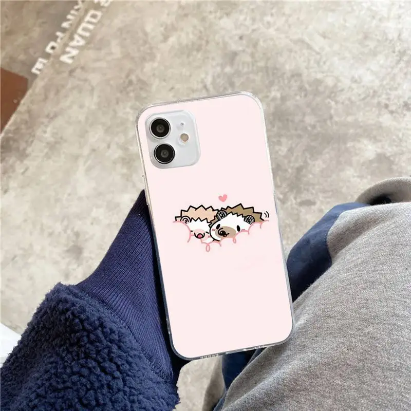 Kawaii Hedgehog Heart Phone Case For iphone 5s 6 7 8 11 12 plus xsmax xr pro mini se Transparent Cover Fundas Coque
Kawaii Hedgehog Heart Phone Case For iphone 5s 6 7 8 11 12 plus xsmax xr pro mini se Transparent Cover Fundas Coque