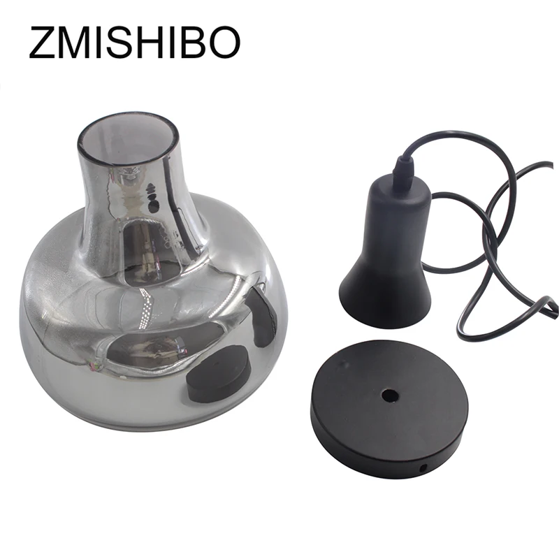 ZMISHIBO European Style Glass Pendant Lamp 100-240V E27 Socket Single Smoke Gray Ceiling Mounted Bar Dining Desk Bedroom 5W
ZMISHIBO European Style Glass Pendant Lamp 100-240V E27 Socket Single Smoke Gray Ceiling Mounted Bar Dining Desk Bedroom 5W