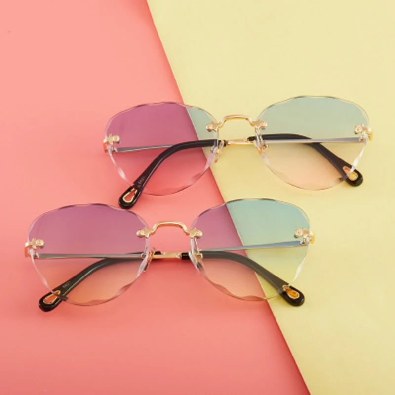 new trendy wave trimming sunglasses for women 2020 luxury brand ocean lens sun glasses gradient eyewears female frameless shades
new trendy wave trimming sunglasses for women 2020 luxury brand ocean lens sun glasses gradient eyewears female frameless shades