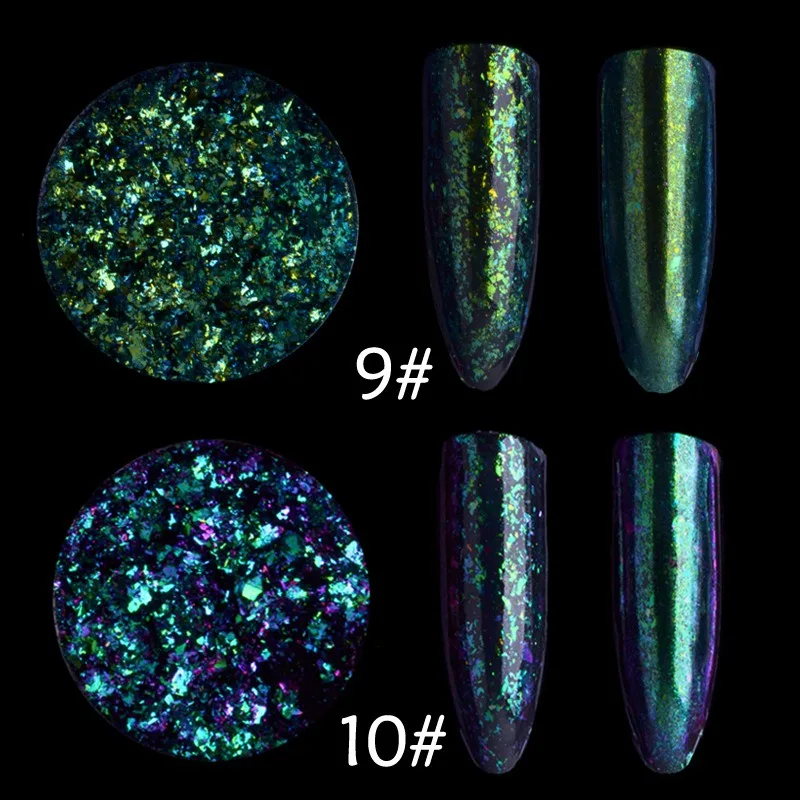 1 Box Chameleon Flakes Magic Multi Chrome Nail Powder Glitter Sequins Nail Art Gel Manicure Supplies M88
1 Box Chameleon Flakes Magic Multi Chrome Nail Powder Glitter Sequins Nail Art Gel Manicure Supplies M88