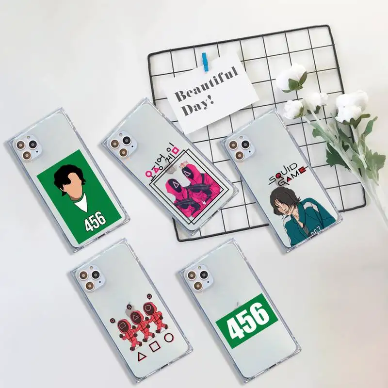 Squid Game TV 456 Phone Case For iPhone 7 8 11 12 X XS XR MINI Pro Max Plus Clear Square Transparent Round Six 456 shell
Squid Game TV 456 Phone Case For iPhone 7 8 11 12 X XS XR MINI Pro Max Plus Clear Square Transparent Round Six 456 shell