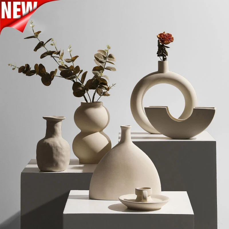 Flower Arrangement Desktop Nordic Style Light Luxury Small Ceramic Vases Gifts Decoration Ornaments Home Decoration Accessories 
Flower Arrangement Desktop Nordic Style Light Luxury Small Ceramic Vases Gifts Decoration Ornaments Home Decoration Accessories
