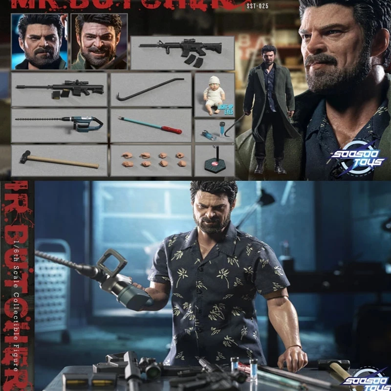 In Stock SST025 1/6 Soosootoys Mr Butcher Figure Model 12‘’ Full Set Action Figure Model
In Stock SST025 1/6 Soosootoys Mr Butcher Figure Model 12‘’ Full Set Action Figure Model