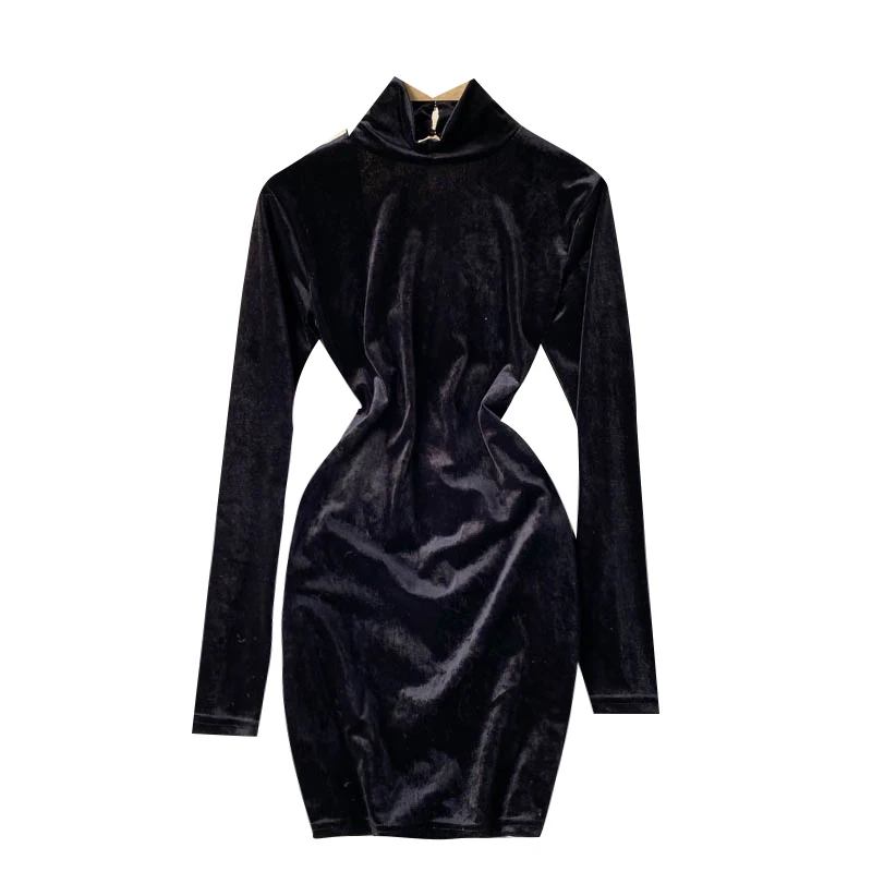 Design Tassel Velour Dress Women Elegant Retro Stand Collar Solid Slim Dresses Autumn Sexy Hollow Backless Short Dress
Design Tassel Velour Dress Women Elegant Retro Stand Collar Solid Slim Dresses Autumn Sexy Hollow Backless Short Dress