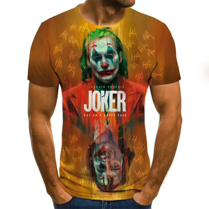 Horror Clown T-Shirt Men's Funny Clown Face Tee 3D Printing Short Sleeve Shirt Summer Hip Hop Oversized Loose Streetwear 110-6XL
Horror Clown T-Shirt Men's Funny Clown Face Tee 3D Printing Short Sleeve Shirt Summer Hip Hop Oversized Loose Streetwear 110-6XL