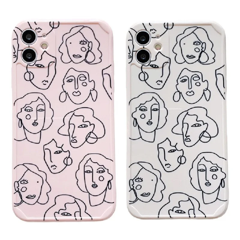 Cute Line Girl Straight Edge Phone Cases For iPhone 12 Mini 11 Pro XS Max XR X 7 8 Plus Case Clear Soft TPU Cover Case Fundas
Cute Line Girl Straight Edge Phone Cases For iPhone 12 Mini 11 Pro XS Max XR X 7 8 Plus Case Clear Soft TPU Cover Case Fundas