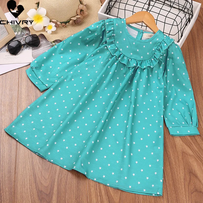 Spring Autumn 2022 Girls Dresses Kids Baby Girl Ruffles Dot Print Long Sleeve O-Neck A-line Dress Fashion Princess Dresses
Spring Autumn 2022 Girls Dresses Kids Baby Girl Ruffles Dot Print Long Sleeve O-Neck A-line Dress Fashion Princess Dresses
