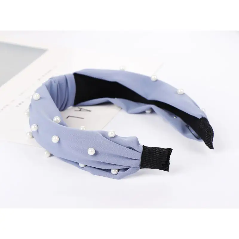 Korean Minimalist Solid Color Pleated Wide Headband Women Luxury Imitation Pearl Beaded Hair Hoop Twist Knotted Styling Hairband
Korean Minimalist Solid Color Pleated Wide Headband Women Luxury Imitation Pearl Beaded Hair Hoop Twist Knotted Styling Hairband