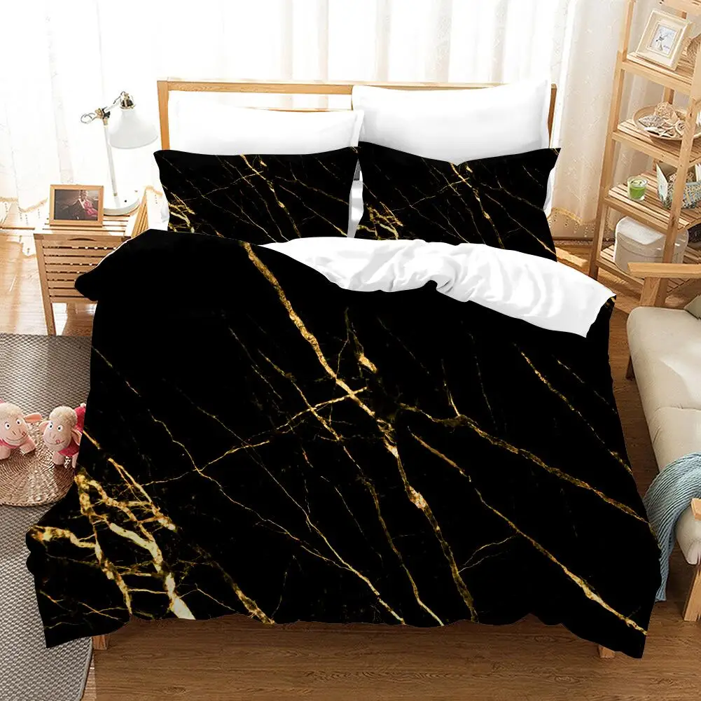 Marble Patterns Printed Bedding Set Black Color Duvet Cover Sets Comforter Bed Linen Twin Queen King Single Size Dropshipping
Marble Patterns Printed Bedding Set Black Color Duvet Cover Sets Comforter Bed Linen Twin Queen King Single Size Dropshipping