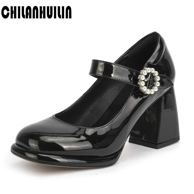 new black sexy high heels party shoes women pumps fashion genuine leather platform shoes woman round toe mary jane shoes mujer
new black sexy high heels party shoes women pumps fashion genuine leather platform shoes woman round toe mary jane shoes mujer