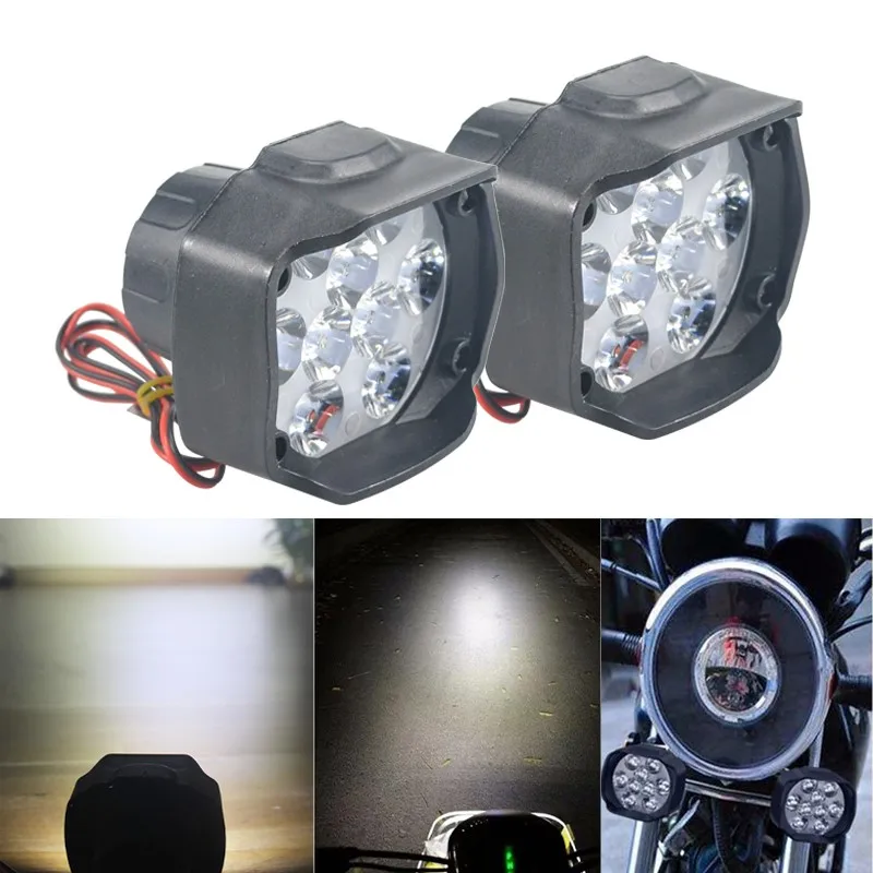 1pc 9 LED Motorcycle Headlight SpotLights Auxiliary High Brightness Lamp Electric Vehicle Scooters Autocycle Modified Bulbs
1pc 9 LED Motorcycle Headlight SpotLights Auxiliary High Brightness Lamp Electric Vehicle Scooters Autocycle Modified Bulbs
