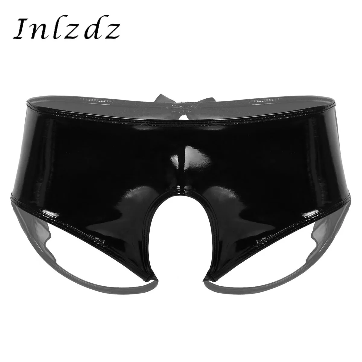 Mens Lingerie Crotchless Underwear Wet Look Patent Leather Open Butt Briefs Open Crotch with Sheer Organza Trim Sissy Panties
Mens Lingerie Crotchless Underwear Wet Look Patent Leather Open Butt Briefs Open Crotch with Sheer Organza Trim Sissy Panties
