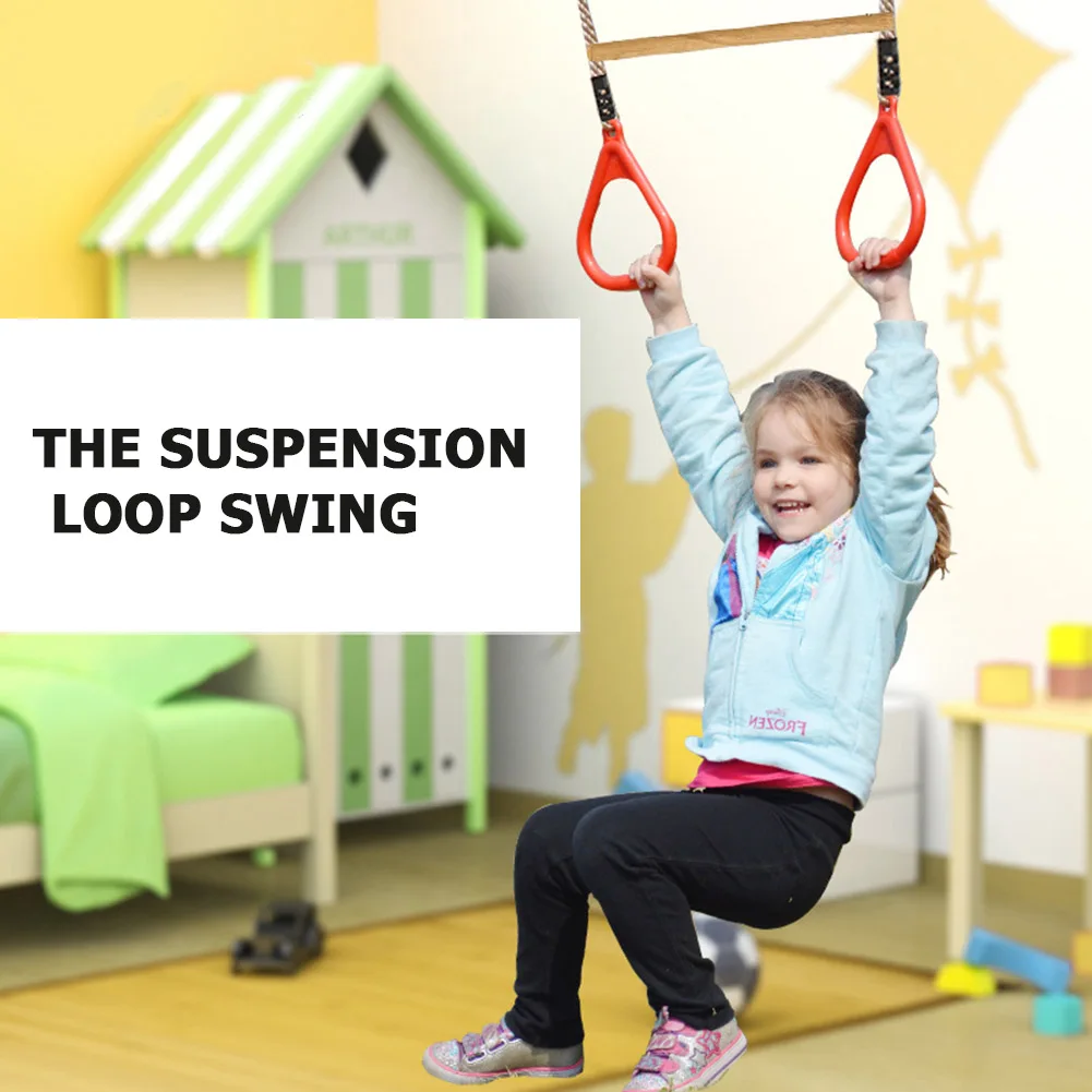 Fashion Children Wooden Trapeze Swing Bar with Plastic Gym Rings Fitness Toy Swing Rope Seat Garden Toys Swings for Outdoor#37
Fashion Children Wooden Trapeze Swing Bar with Plastic Gym Rings Fitness Toy Swing Rope Seat Garden Toys Swings for Outdoor#37