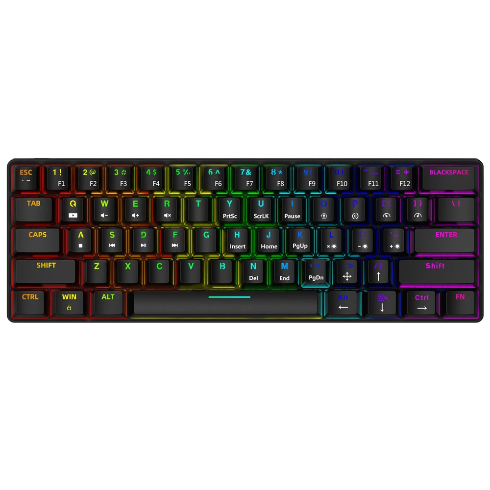 Smart Duck XS61 60% mechanical keyboard rgb switch led software type c doubleshot keycap macro program blue red brown black 
Smart Duck XS61 60% mechanical keyboard rgb switch led software type c doubleshot keycap macro program blue red brown black