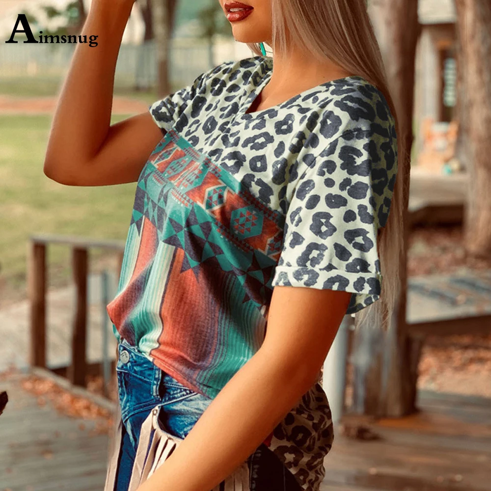 Plus Size 3xl Boho Print Leopard Tee Shirt Women Casual Tshirt Short Sleeve Latest 2021 Summer New Loose Female Tops Pullovers
Plus Size 3xl Boho Print Leopard Tee Shirt Women Casual Tshirt Short Sleeve Latest 2021 Summer New Loose Female Tops Pullovers