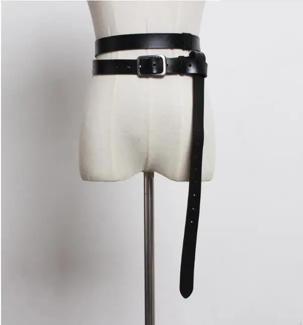 European and American Fashion Genuine Leather Belt Personality Waist Wide Black Belt Tie-in Shirt Long Waist Belt Straps
European and American Fashion Genuine Leather Belt Personality Waist Wide Black Belt Tie-in Shirt Long Waist Belt Straps
