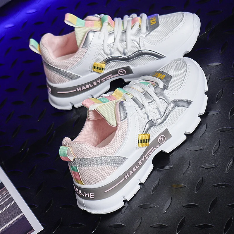 Women Chunky Sneakers Vulcanize Shoes Korean Fashion New Female Black White Platform Thick Sole Running Casual Shoe Woman Casual
Women Chunky Sneakers Vulcanize Shoes Korean Fashion New Female Black White Platform Thick Sole Running Casual Shoe Woman Casual