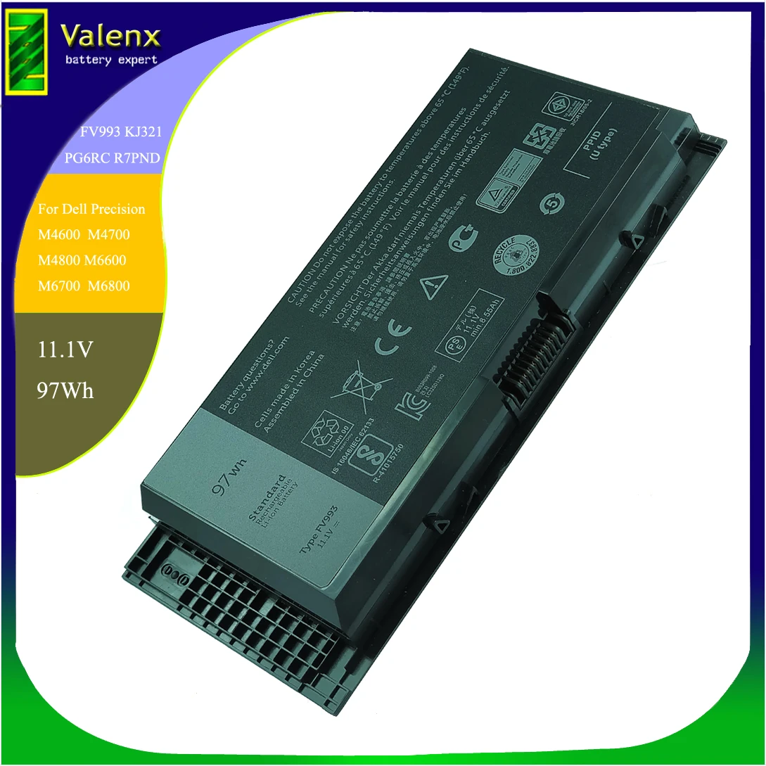 11.1v 97Wh FV993 FJJ4W PG6RC R7PND OTN1K5 Laptop Battery For DELL Precision M6600 M6700 M6800 M4800 M4600 M4700
11.1v 97Wh FV993 FJJ4W PG6RC R7PND OTN1K5 Laptop Battery For DELL Precision M6600 M6700 M6800 M4800 M4600 M4700