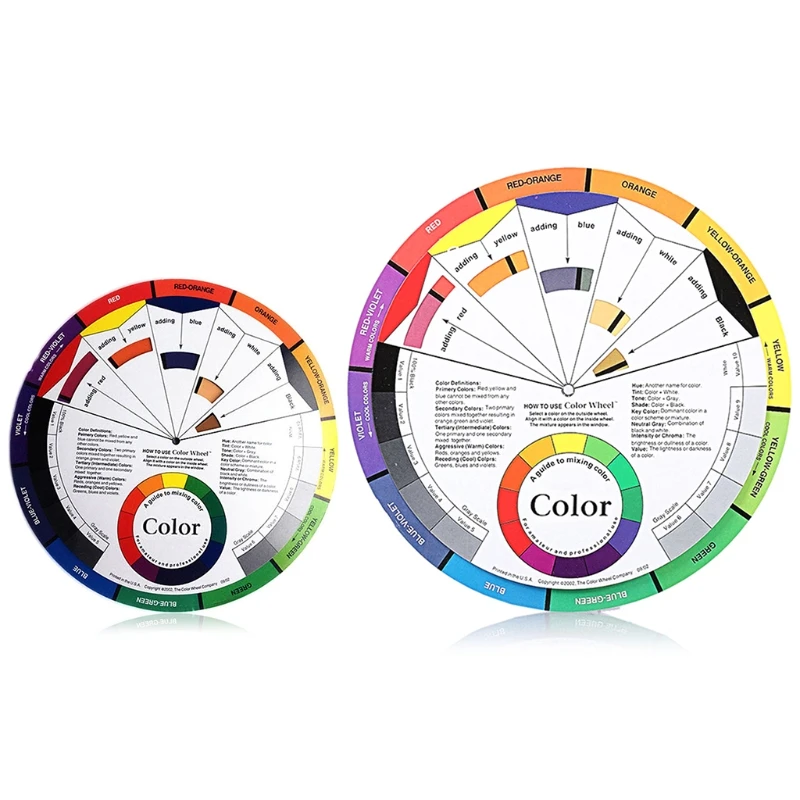 New Professional Paper Card Design Color Mixing Wheel Ink Chart Guidance Round Central Circle Rotates Tattoo Nail Pigment
New Professional Paper Card Design Color Mixing Wheel Ink Chart Guidance Round Central Circle Rotates Tattoo Nail Pigment