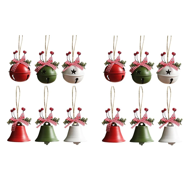 

Christmas Decorations Craft Bells Ornaments Metal Jingle Bells Farmhouse Merry Christmas Tree Decor Bells for Home