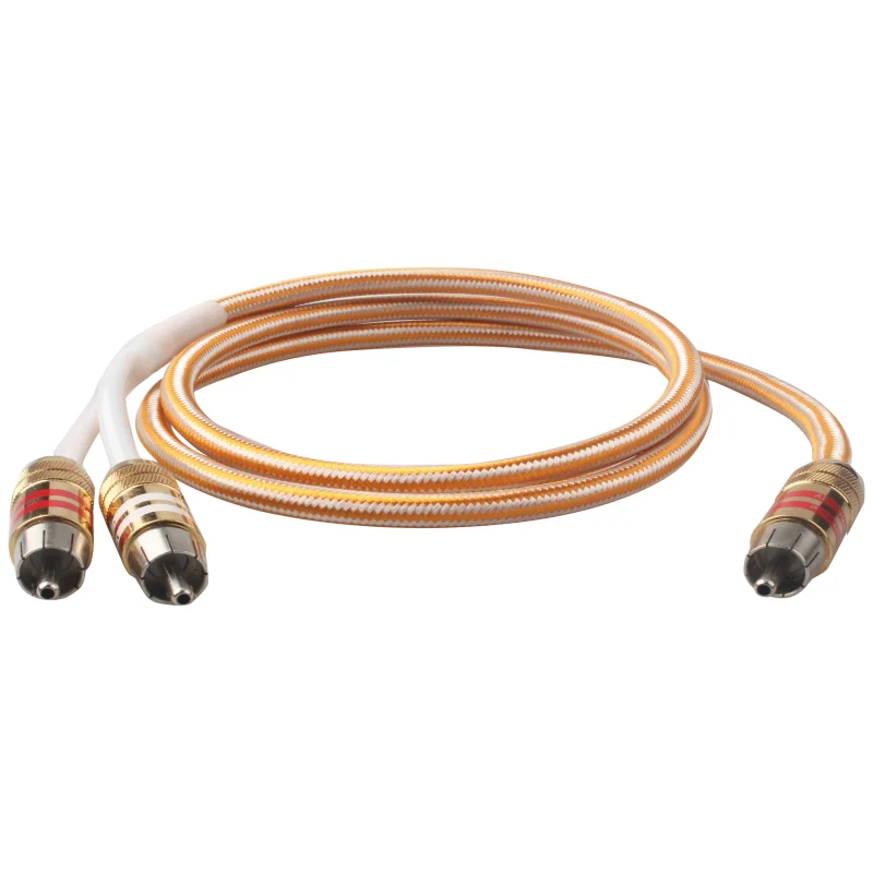 WE Pure Copper Silver Plated RCA to 2RCA Cable Audiophile Y Audio Line Amplifier Decoder Connection wire
WE Pure Copper Silver Plated RCA to 2RCA Cable Audiophile Y Audio Line Amplifier Decoder Connection wire