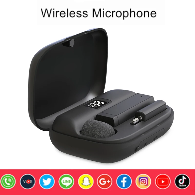 Новый беспроводной петличный микрофон, портативный микрофон для записи аудио и видео для IPhone, Android, микрофоны для реальных игр
Новый беспроводной петличный микрофон, портативный микрофон для записи аудио и видео для IPhone, Android, микрофоны для реальных игр