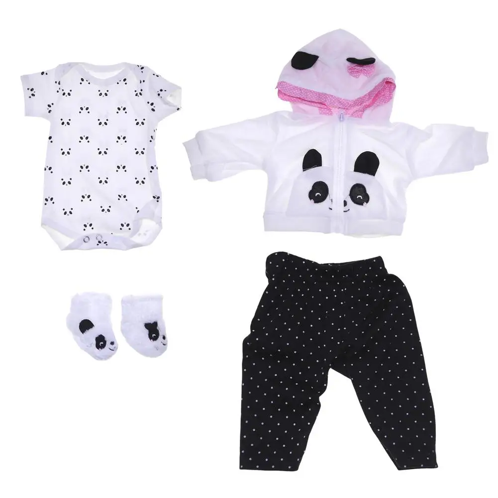Reborn Baby Dolls Clothes 16-18'- Newborn Babies Outfit Accessories 4 Sets Matching Clothing Panda Outfit Newborn Babies Todd
Reborn Baby Dolls Clothes 16-18'- Newborn Babies Outfit Accessories 4 Sets Matching Clothing Panda Outfit Newborn Babies Todd